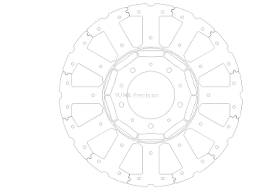 Van de de Lamineringskern van het siliciumstaal van de de Robot Servomotor de Stator en de Rotorstapel