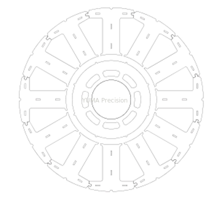 De Kern van de elektrische Motorrotor voor van de Werktuigmachine Servorotor en Stator Assemblage