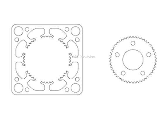 14mm NEMA6 Stepper Motorstator het Stempelen Lamineringen 14.3x14.3mm van de Rotorstator