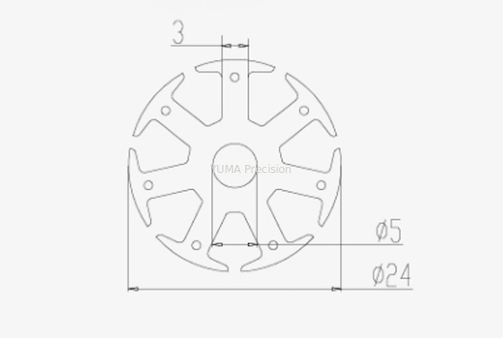 BLDC-Motorkern die Rotorlaminering stapelen die Hoge Precisie stapelen