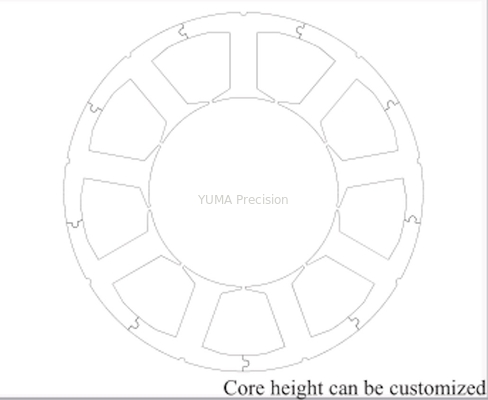 Universeel van de het Ontwerpstator van de Servomotorrotor de Kernponsen Brushless AC 57.8mm