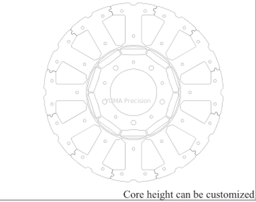 De Lamineringen die van de generatorstator Methode Brushless AC Servomotorrotor stapelen