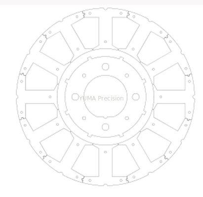 OD103mm Factory outlet motorrotor en stator Custom Diverse modellen motorkern Hoge kwaliteit siliciumstalen rotor en stat
