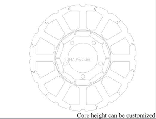 Van de de Motorkern van de lamineringsstapel Rotor van de de Productie de Servostator voor 3C-Industrie