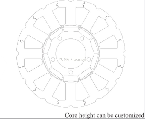 3C de Stator en de Rotorlamineringenstapel van de de industrie Servomotor